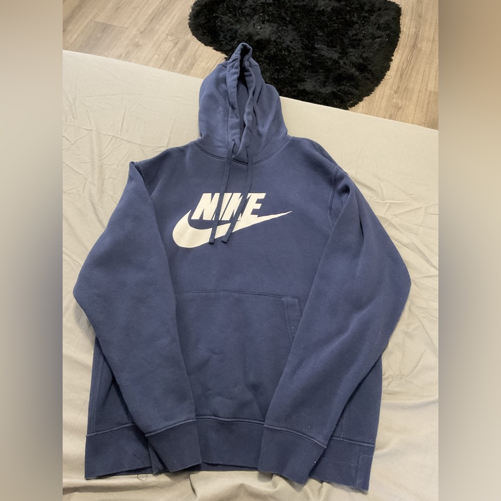 navy nike hoodie